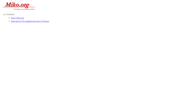 Desktop Screenshot of miko.org