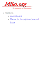 Mobile Screenshot of miko.org