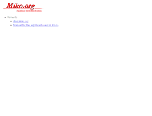 Tablet Screenshot of miko.org